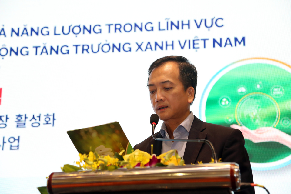 Phó Vụ trưởng Vụ Tiết kiệm năng lượng và Phát triển bền vững (Bộ Công Thương) Trịnh Quốc Vũ.