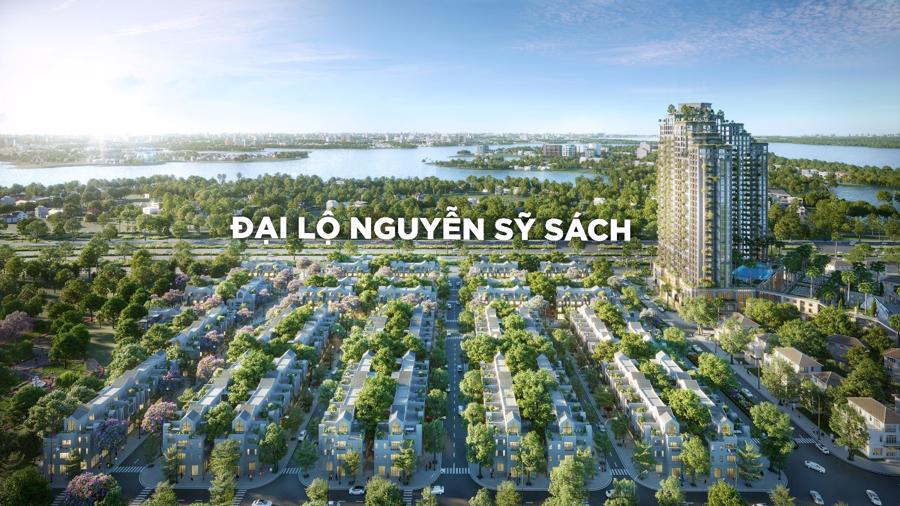 Eco Central Park nằm trên đại lộ Nguyễn Sỹ Sách rộng 70m.