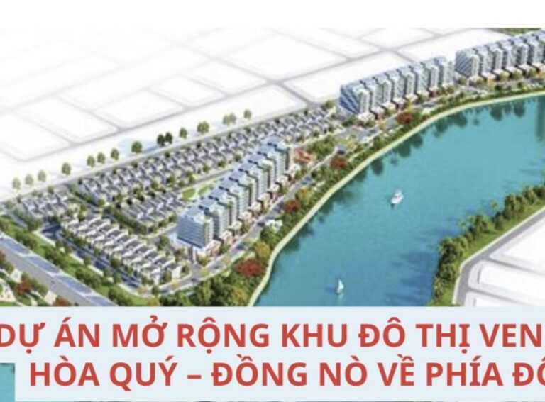 Phối cảnh dự án mở rộng Khu đô thị ven sông Hòa Quý - Đồng Nò về phía Đông, phường Hòa Hải, Hòa Quý, quận Ngũ Hành Sơn.
