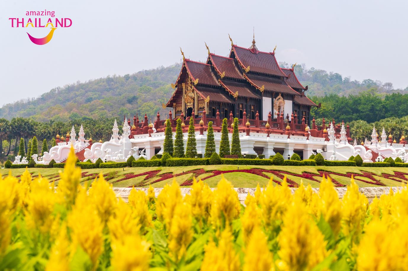 Tham quan ở Thái Lan Royal Park Rajapruek ở Chiang Mai. Photo: Tổng cục Du lịch Thái Lan