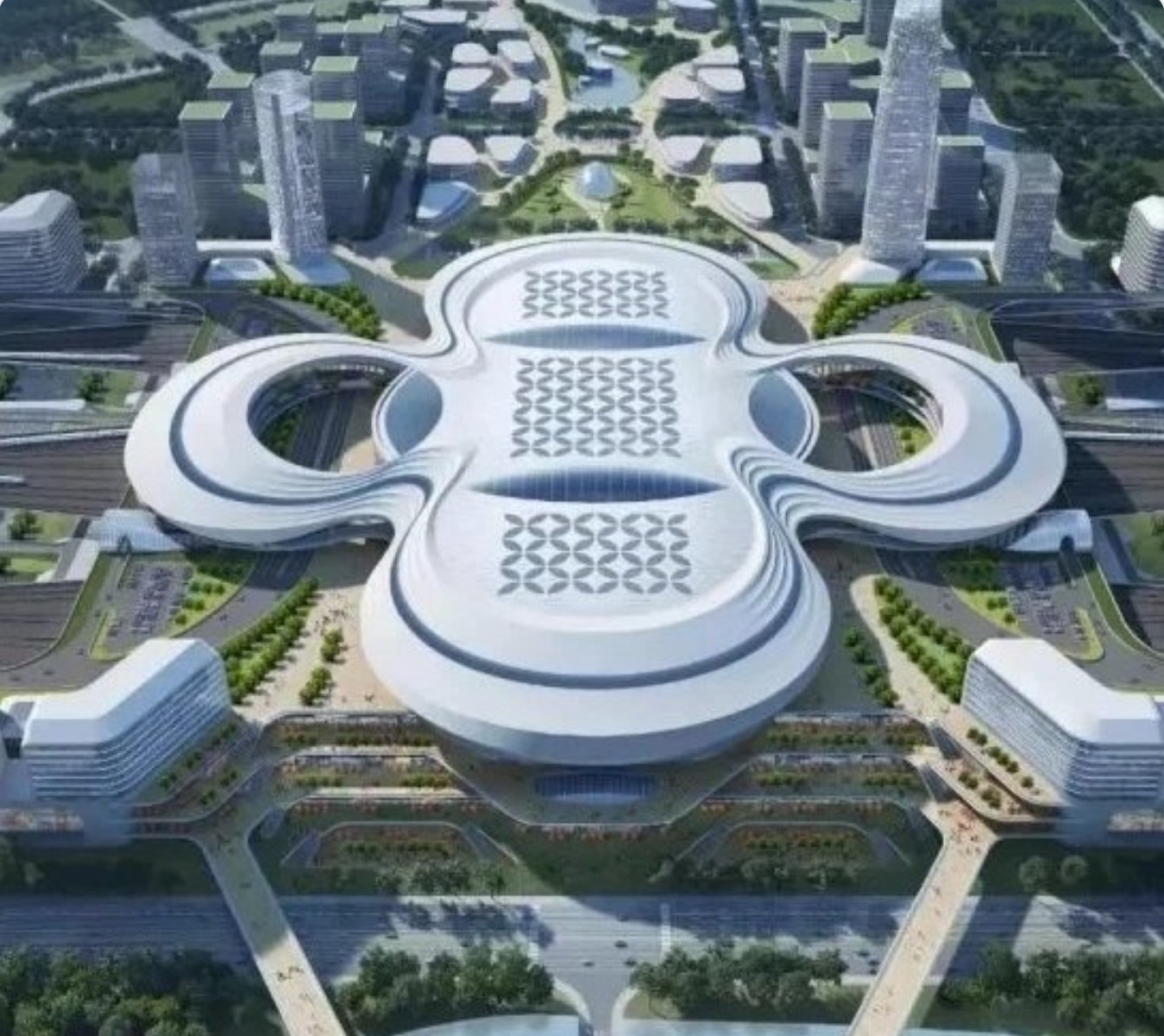 Thiết kế nhà ga 2,7 tỉ USD ở Trung Quốc bị chế giễu - Ảnh 3.